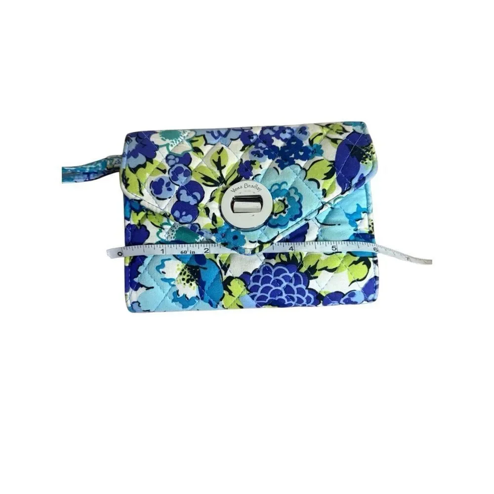 Vera Bradley Women's Quilted Blueberry Blooms Mini Backpack with Pouch Blue Mini